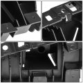 Auto Dynasty Ch1043108 Front Bumper Cover Support Rail Compatible With Jeep Cherokee 2014-2018 Passenger Right Side Polished