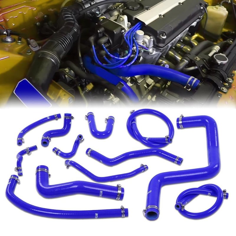 Silicone Radiator Hose Kit For Honda Acura Integra Dc4 Db7 Rs Ls Gs Se With B18b1 Engine 1994-2001 Blue