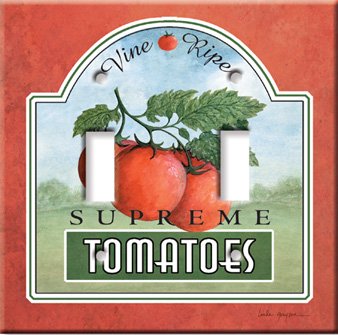 Single Gang Toggle Wall Plate Tomatoes