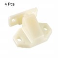 Uxcell Furniture Cabinet Closet Door Roller Catch With Abs Beige 4pcs