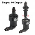 X Autohaux 11 8mm Sae To 10mm 90 Degree Fuel Line Hose Quick Release Connector Disconnect Nylon 2pcs