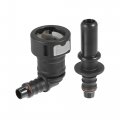 X Autohaux 11 8mm Sae To 10mm 90 Degree Fuel Line Hose Quick Release Connector Disconnect Nylon 2pcs