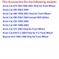 2 Set Front Rear Wheel Bearing Seal Compatible With Arctic Cat 250 300 375 400 500 1998-2004 0423-034 0402-275 0402-089