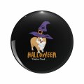 1080 Graphics Corgi Halloween Trick Or Treat Which Hat Key Chain Double Sided Stainless Steel Keychain 