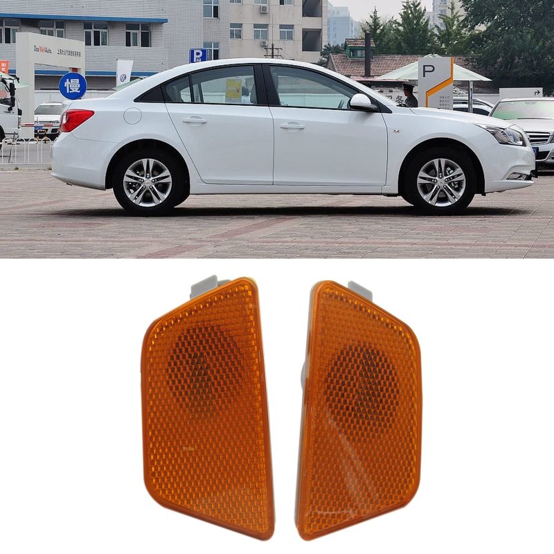 Front Bumper Mounted Side Marker Light Assembly Lh Rh Pair For Chevy Cruze 42334144 42334145
