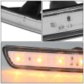 Auto Dynasty Pair Chrome Housing Clear Lens Fornt Led Side Markers Lamp Compatible With Ford Mustang 10-14