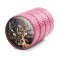 Deer With American Flag Valve Stem Caps For Tire Rim Wheel Aluminum Pink