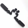Xkh Group Motorcycle Black Peg Mounting Kit Lightning Style Foot For Bike Equipped With 1 Inch 25mm Front Engine Guard Frame
