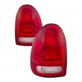 Tail Light Set For 96-00 Town And Country Caravan Voyager 98-03 Durango Driver Passenger Side Pair Incandescent Type Dot Sae 
