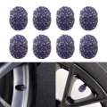 8 Pack Car Wheel Tire Valve Stem Caps Universal Diamond Crystal Cap For Cars Trucks Bikes Motorcycles Bicycles Accessories
