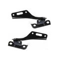 Hood Hinge Pair For Honda Accord 2003 2004 2005 2006 2007 Driver And Passenger Side Black Steel Replacement Ho1236113 Ho1236114 
