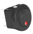 Spst Illuminated Red Led Rocker Switch 12vdc 