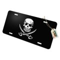 Graphics More Pirate Skull Crossed Swords Tattoo Design Novelty Metal Vanity Tag License Plate