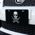 Graphics More Pirate Skull Crossed Swords Tattoo Design Novelty Metal Vanity Tag License Plate