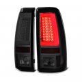 Chrome Smoke Premium Oled Neon Tube Led Tail Light Lamp Assembly For 2003-2006 Chevy Silverado 1500 2500 3500 Driver And 