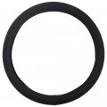 Bdk Ergonomic Soft Grip Steering Wheel Cover Sporty Leather For Standard Size Wheels 14 5-15 Inch Black 