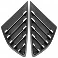 Kuafu Rear Side Window Louver Compatible With 2013-2018 Ford Fusion Mondeo Windshield Sun Shade Cover Air Vent Scoop Shades