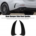 2pcs Exterior Rear Bumper Spoiler Lower Side Air Vent Frame Cover Trim Glossy Black Replacement For C-class W206 Amg Line C43