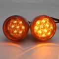 Httmt- Rear Led Running Brake Turn Signal Light Indicator Amber For Sportster 883 1200 Fxd Fxdwg