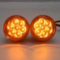 Httmt- Rear Led Running Brake Turn Signal Light Indicator Amber For Sportster 883 1200 Fxd Fxdwg