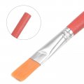 Uxcell Paint Brushes Flat Edge 0 45 Width 14 Thick Nylon Bristle With Wood Handle For Painting Applying Adhesive 10pcs
