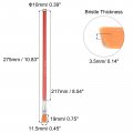 Uxcell Paint Brushes Flat Edge 0 45 Width 14 Thick Nylon Bristle With Wood Handle For Painting Applying Adhesive 10pcs