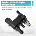 X Autohaux Engine Coolant Water Outlet Connect Adapter W Temp Sensor Ford 2 0 Ecoboost Edge Explorer Escape Focus For Land