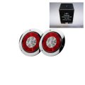 Fits Jeep Tj 2003 4 Inch Led Tail Lights With Built In Reverse Includes Flasher Relay