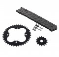 O Ring Chain Sprocket Black For 1987-1992 Honda Trx250x 250x 14 39 88l