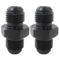 Black 6an To Male Flare Coupling Union Adapter Universal For Oil Fuel Water Fluid Air Line 