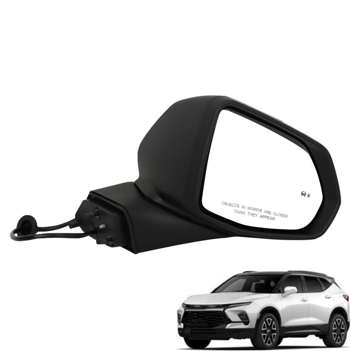 Passenger Right Side Mirror 8 Pin Replacement For Blazer 2019 2020 2021 Part Number 84698489 Gm1321622 Paint To Match Front