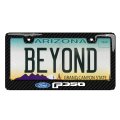 Ford F-350 License Plate Frame Black Real 3k Carbon Fiber Finish Abs Plastic 12 In X 6 Universal Fit For Car Suv Truck