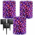 3 Pack Solar Halloween String Lights 300 Ft 900 Led Purple And Orange Waterproof Outdoor Decorations With Timer 8 Modes For 