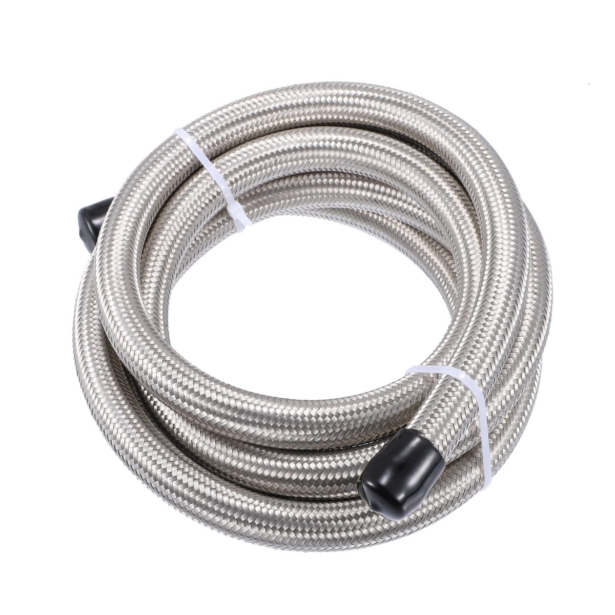 8ft An10 Fuel Hose Cpe Oil Gas Line Braided Stainless Steel 13mm Inner Diameter Silver Tone Universal Fit For Racing Cars And