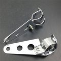 Fork Tube Side Mounting Headlight Brackets 34mm To 46mm Forks Chromed Steel Motorcycle Mounts For Cafe Racers And Custom
