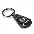 Ipick Image Compatible With Ram Logo Real Black Carbon Fiber Gunmetal Metal Teardrop Key Chain