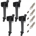 Ocpty 4 Ignition Coils Wilth Iridium Spark Plugs Fit For Chevrolet Malibu 2 0l 2019 For 8l 26 1 5l 2019 Buick Cascada 1 6l