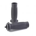 Black Rubber Triumph Logo Motorcycle Grips For Bonneville T100 Thruxton R Bobber And 