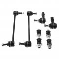 A-premium Set Of 6 Front And Rear Sway Bar Link Outer Tie Rod End Compatible With Ford Focus 2000-2006