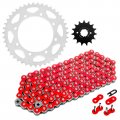 Caltric Drive Chain Sprockets Kit Compatible With Kawasaki Klr650 Kl650 1987-1990