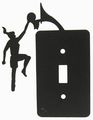 Girls Basketball Single Light Switch Plate Cover 