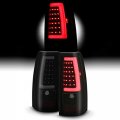 Akkon Fits 2003-2006 Chevy Silverado 1500 2500 3500 1500hd 2500hd 2007 Classic C-tube Black Smoked Tail Lights Pair Fleetside 