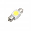 Uxcell 10pcs 31mm White Cob Led Festoon Dome Map Light Car Roof Lamp Interior