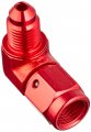 Dna Motoring Ft-1-9008-03-rd 3an An-3 3 16 Male Female 90 Degree Bulkhead Flare Aluminum Finish Fitting Red 