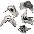 Brass Plated Center Corner Trunk Hardware Set Of 4
