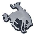 Bucking Bronco Chrome Auto Emblem 
