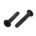 Uxcella 4pcs M5x30mm Flat Countersunk Head Hex Socket Left Hand Thread Bolt Din7991