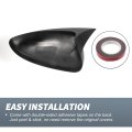 Pair Car Rear View Driver Passenger Side Mirror Cover Cap Overlay Gloss Black For Chevrolet Cruze J300 2009-2015 Guard Covers