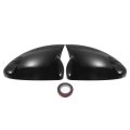 Pair Car Rear View Driver Passenger Side Mirror Cover Cap Overlay Gloss Black For Chevrolet Cruze J300 2009-2015 Guard Covers 