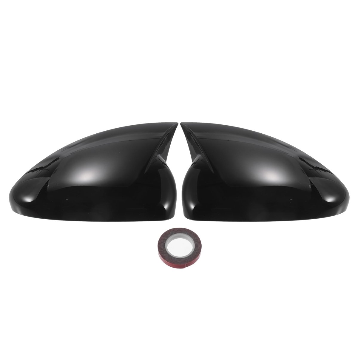 Pair Car Rear View Driver Passenger Side Mirror Cover Cap Overlay Gloss Black For Chevrolet Cruze J300 2009-2015 Guard Covers